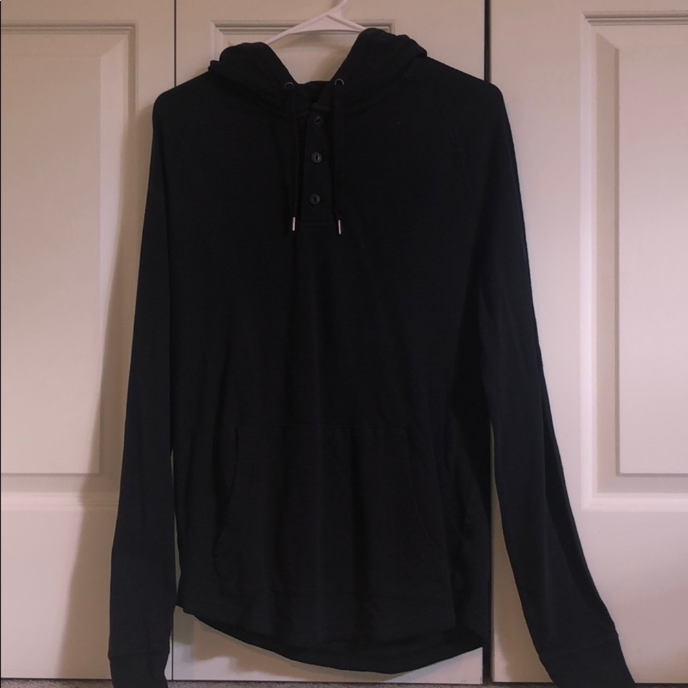 Black American eagle button up jacket